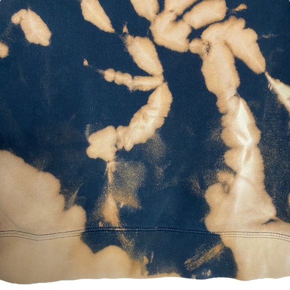 Obey Long Sleeve Hoodie Acid Wash Tie Dye Black Brown Kangaroo Pocket Medium - Picture 13 of 16